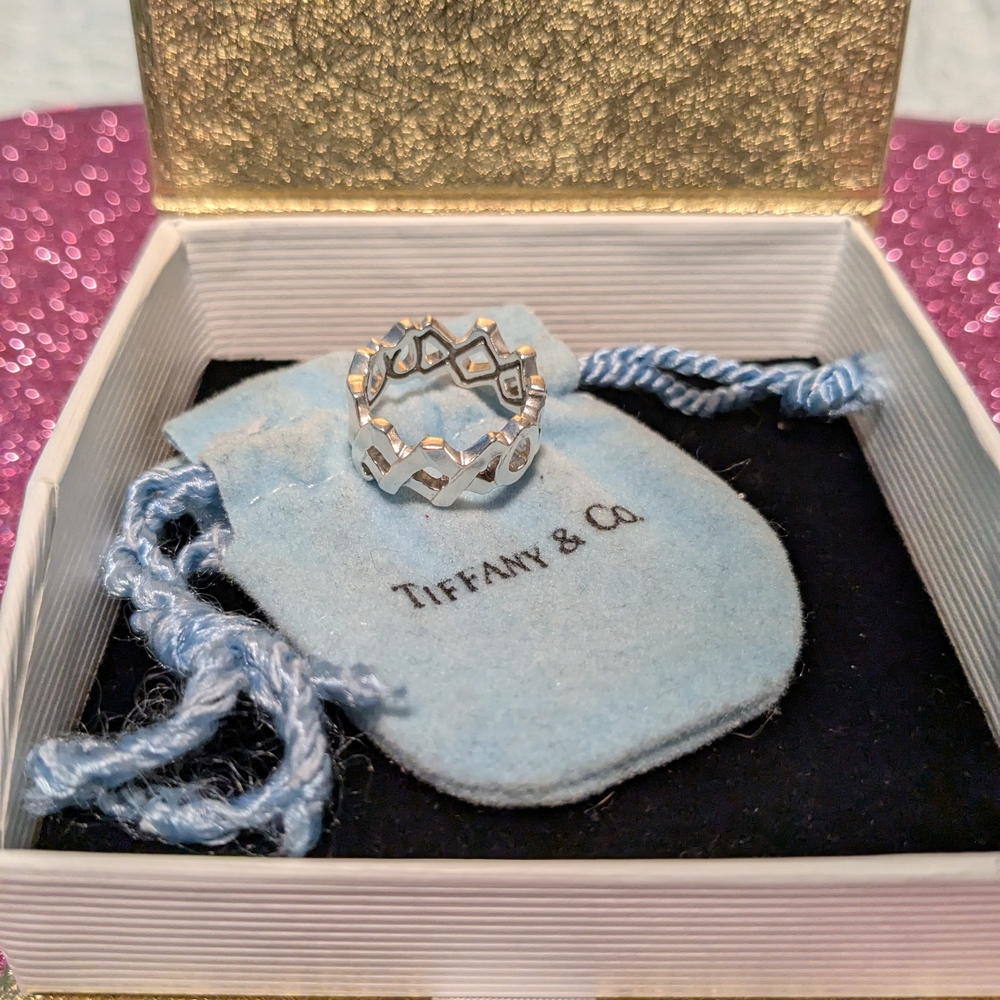 Tiffany & Co. Silver Geometric Ring